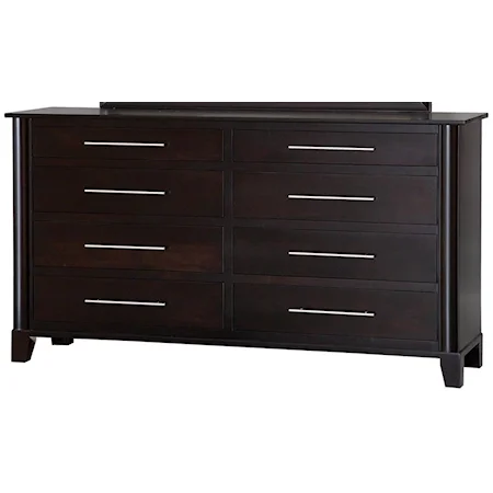 8-Drawer Contemporary Double Dresser